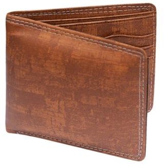 Brown Leatherite Single fold Wallet by Unique Collection