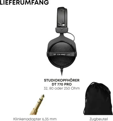 Beyerdynamic DT 770 Pro 80 Ohm Studio Headphones