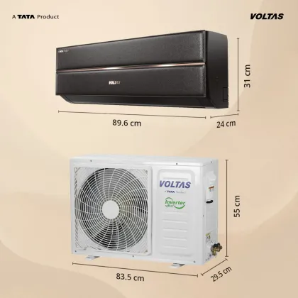 Voltas 183INV VERTIS LEATHERETTE AI TAN 1.45 Ton 3 Star 2026 Inverter Split AC