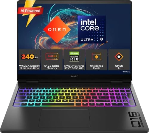 HP Omen 16 Max 16-ah0189TX Gaming Laptop (Intel Core Ultra 9 275HX/ 64GB/ 1TB SSD/ Win11/ 24GB NVIDIA GeForce RTX 5090)