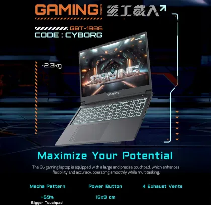 Gigabyte G6 KF-H3IN894KH Laptop (13th Gen Core i7/ 16GB/ 1TB SSD/ Win11 Home/ 8GB Graph)