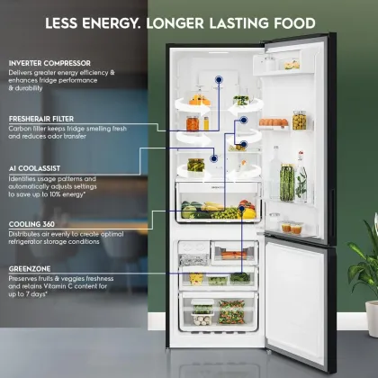 Electrolux EBM3402L-B 335 L 1 Star Double Door Refrigerator