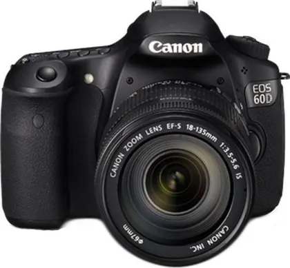 Canon EOS 60D 18MP Digital SLR Camera (Black) with EF-S 18-135 IS Lens, 8GB Card