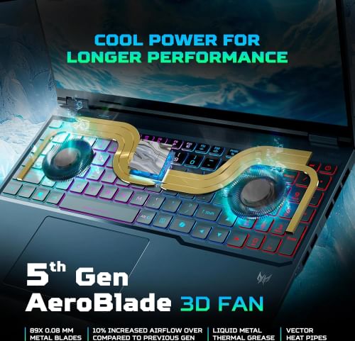 Acer Predator Helios Neo 16 AI PHN16-73 Gaming Laptop (Intel Core Ultra 9 275HX/ 32GB/ 2TB SSD/ Win11/ RTX 5070 8GB Graphics)