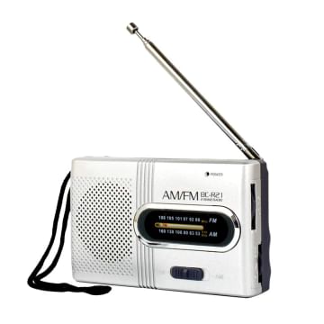 Walmeck BC-R21 AM/FM Dual Band Radio Mini Portable Audio Receiver Outdoor Pocket Speaker