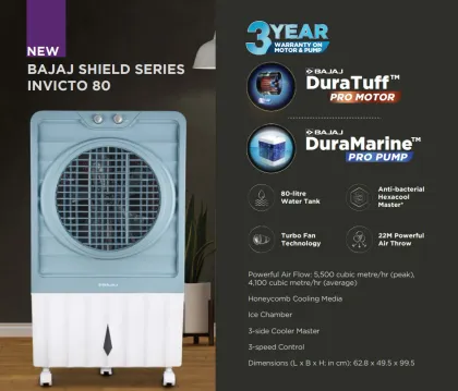 Bajaj INVICTO 80 L Desert Air Cooler