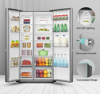 Hisense RS688N4SSVWI 688 L Side by Side Door Refrigerator