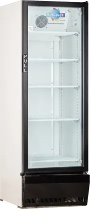 Rockwell RVC390B 358 L Single Glass Door Visi Cooler