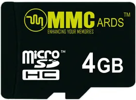 MMC MicroSDHC 4GB Class 4 Memory Card