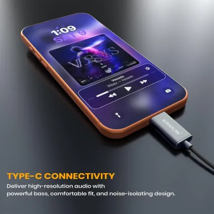 Kratos Tune V7 Type-C Wired Earphones