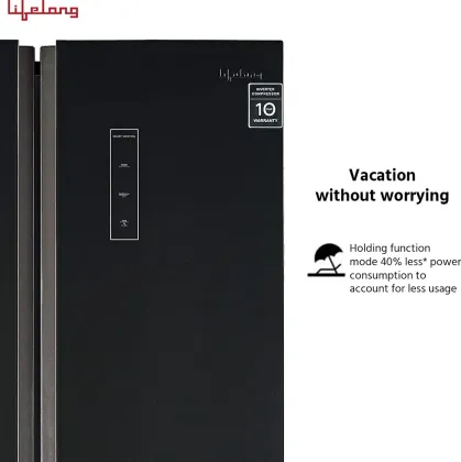 Lifelong LLSBSR505BG 505 L Side by Side Refrigerator