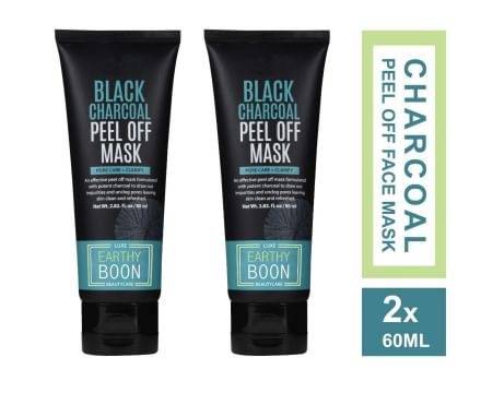 Charcoal Face Mask Peel Off Blackhead for Men and Women - Set of 2-60ml