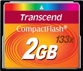 Transcend 133x 2GB Compact Flash Memory Card (TS2GCF133)