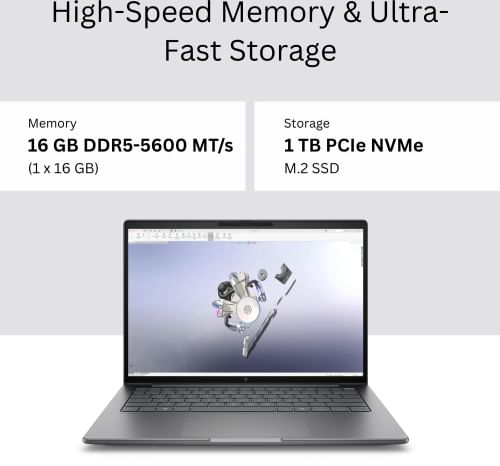 HP Zbook C1JN5PT Laptop (Intel Core Ultra 7 255H/ 16GB/ 1TB SSD/ Win11)