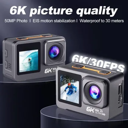 Ausek 6K 50MP Sports and Action Camera