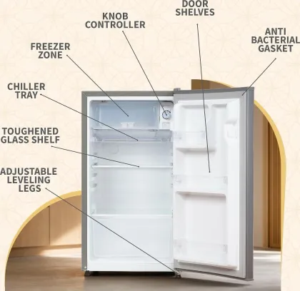 Sharp SJ-MRD110N1-PSH 100 L 1 Star Single Door Mini Refrigerator