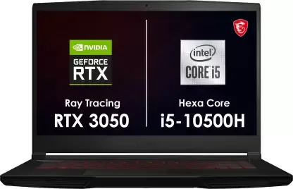 MSI GF63 Thin 10UC-607IN Gaming Laptop (10th Gen Core i5/ 8GB/ 512GB SSD/ Win10 Home/ 4GB Graph)