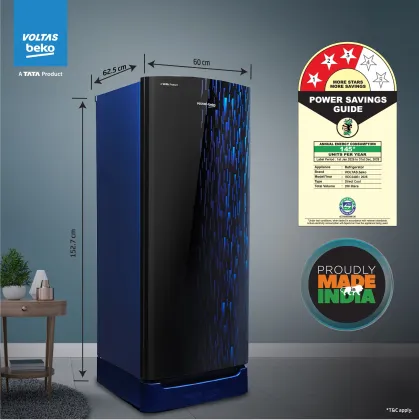 Voltas Beko RDC240B/3W0RBR0MHB00GO 208 L 3 Star Single Door Refrigerator