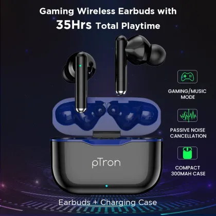 pTron Bassbuds Pixel True Wireless Earbuds