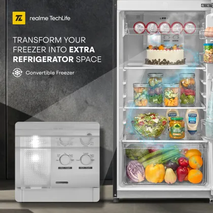 Realme TechLife 233MF2RM24C 233 L 2 Star Double Door Refrigerator