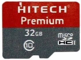 Hitech Premium 32GB MicroSDHC Memory Card (Class 10)