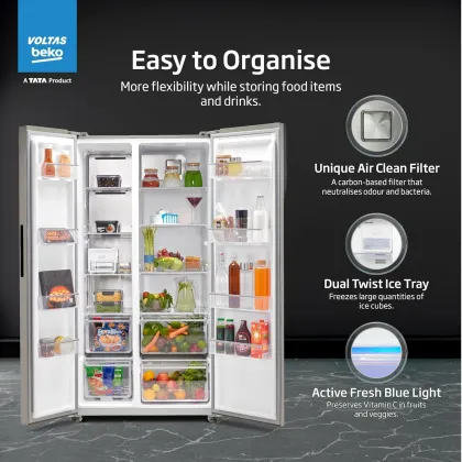 Voltas Beko RSB585 521 L Side by Side Refrigerator