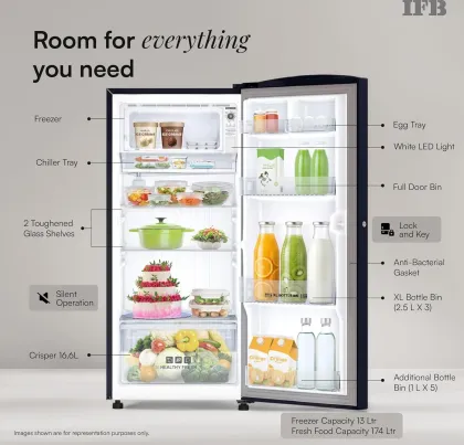 IFB IFBDC-213BXBWE 187 L 2 Star Single Door Refrigerator