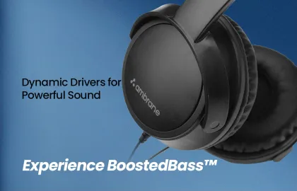 Ambrane HP100 Wired Headphones