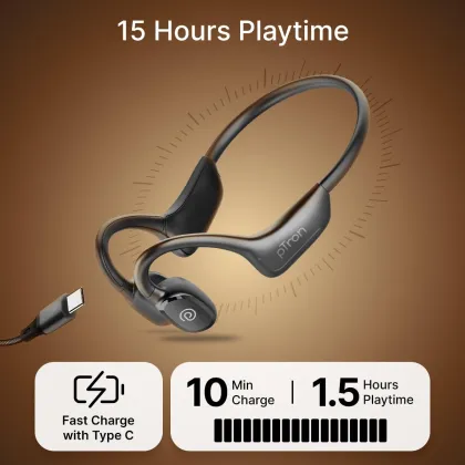 pTron Tangent Max Bone Conduction Wireless Headphones