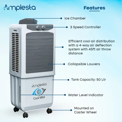 Amplesta Cool Mist 50 L Personal Air Cooler