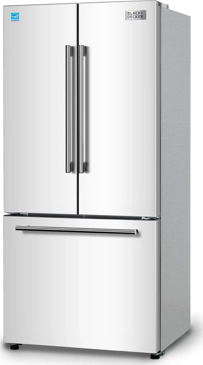 BLACK+DECKER BRF1800GIMW 18 Cu Ft French Door Refrigerator - Price
