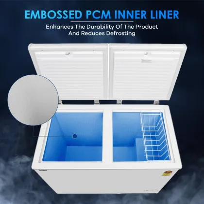 Haier HFC-325CM5 303 L 5 Star Double Door Deep Freezer