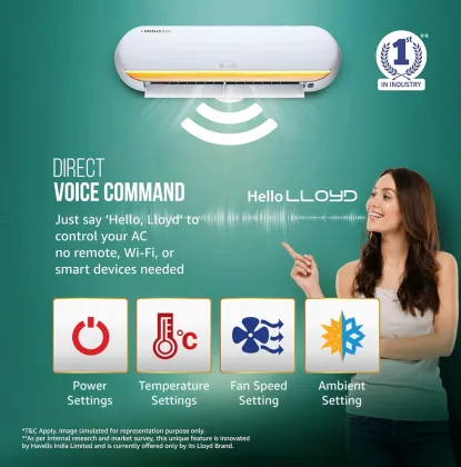 Lloyd Stellar Grace GLS18V5FWMGT 1.5 Ton 5 Star 2025 Inverter Split AC