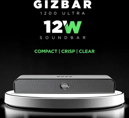 Gizmore 1200Ultra 12W Bluetooth Soundbar