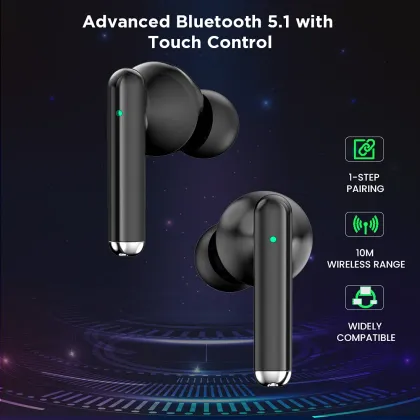 pTron Bassbuds Pixel True Wireless Earbuds