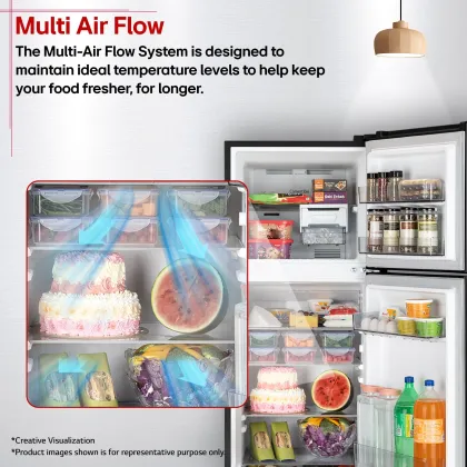 LG GLT2526XWEL 251 L 2 Star Double Door Refrigerator