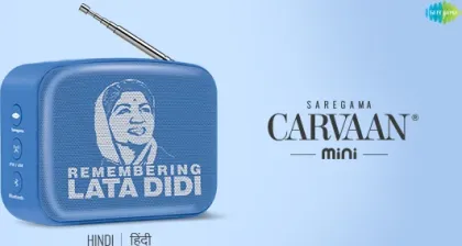 Saregama Caravan Mini 2.0 Lata Mangeshkar Edition Bluetooth Speaker