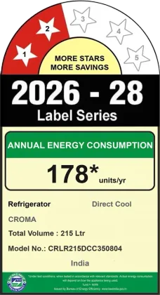 Croma CRLR215DCC350804 215 L 2 Star Single Door Refrigerator