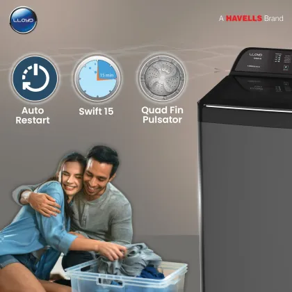 Lloyd GLWMT75GMBNE 7.5 Kg Fully Automatic Top Load Washing Machine