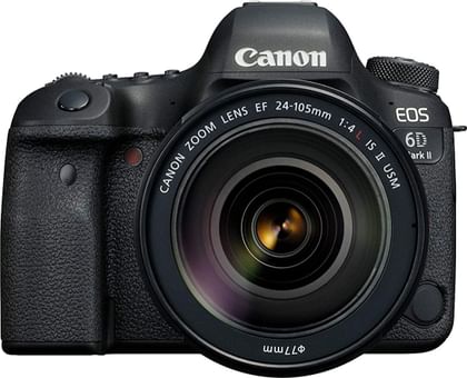 Canon EOS 6D Mark II 26.2MP DSLR Camera (EF 24-105 mm F/4L IS II USM + Sigma 35mm F/1.4 DG)