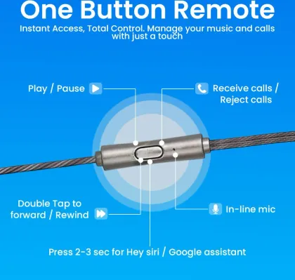 MAK MK-190 Type-C Wired Earphones