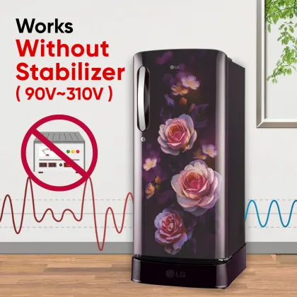 LG GL-D201APBU 185 L 5 Star Single Door Refrigerator