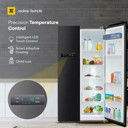 Realme TechLife 584MS025RMB 584 L Side by Side Refrigerator