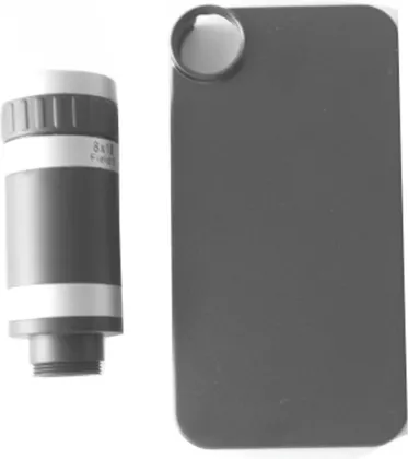 Smile Drive iPhone 5G 5S 5C Telescope Camera Lens Kit With Back Case - 8X Optical Zoom