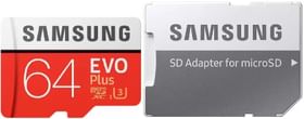 Samsung Evo Plus 64 GB UHS 3 Class 10 100 MB/s Memory Card