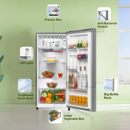 Haier HED-203TNS-N 190 L 3 Star Single Door Refrigerator