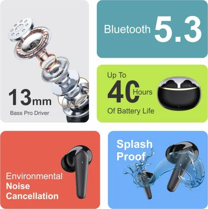 Zusix EchoPods 225 True Wireless Earbuds