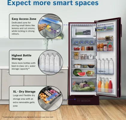 Bosch CST22W33PI 226 L 3 Star Single Door Refrigerator