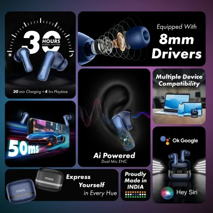 MarQ by Flipkart Rhythm Q0824 True Wireless Earbuds