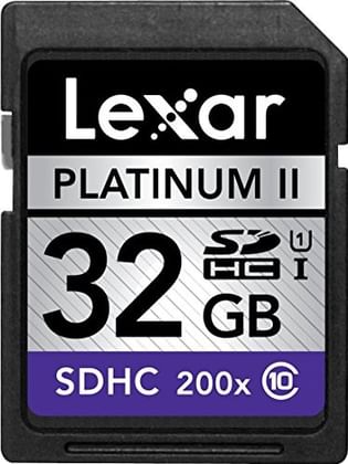 LEXAR 32GB PLATINUM II SDHC UHS-I 200X ,30MB/S CLASS 10